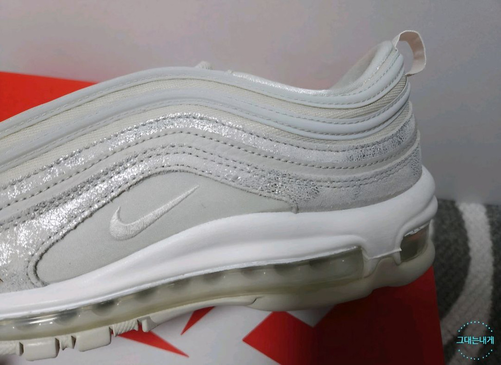 나이키 에어맥스97 라이트본 화이트 운동화 235mm--1