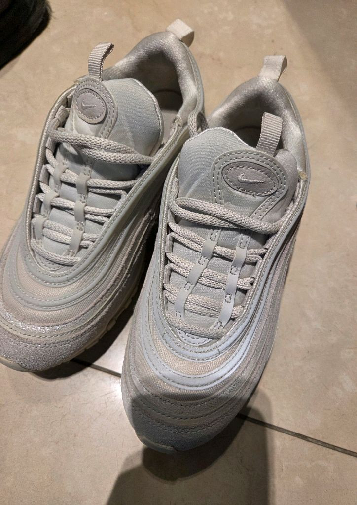 나이키 에어맥스97 라이트본 화이트 운동화 235mm--4