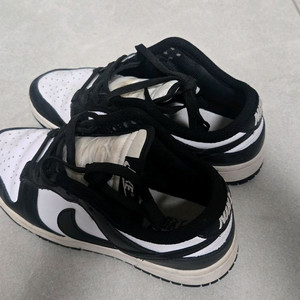 나이키 운동화 덩크 로우 검흰 범고래 245