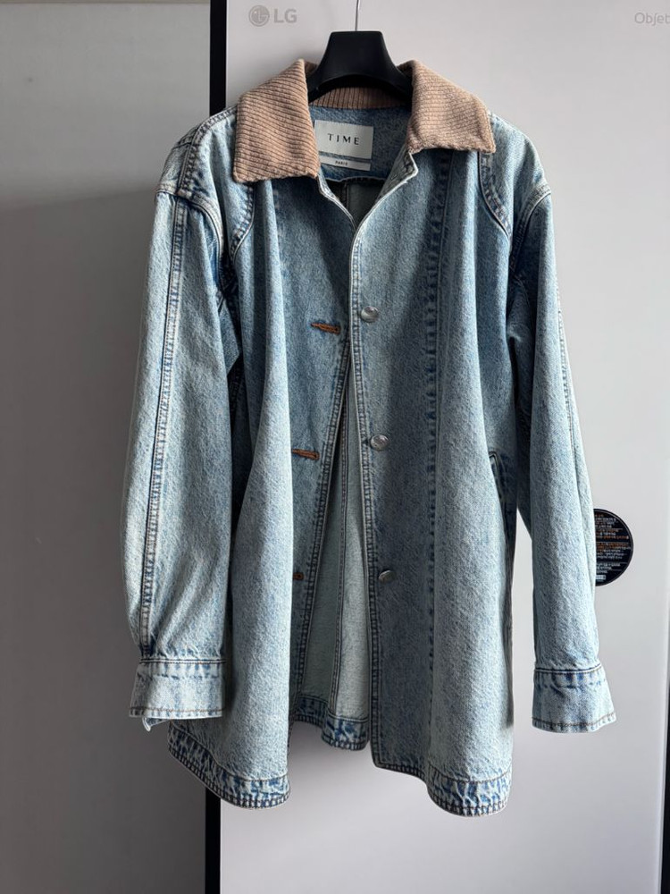 타임 코듀로이 칼라 데님 자켓 더캐시미어 랑방 마인 한섬 time 이미지