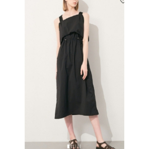 타임 time 드로우스트링 슬리브리스 원피스 66 사이즈 새상품 이미지