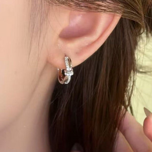 매듭 미니 링 귀걸이