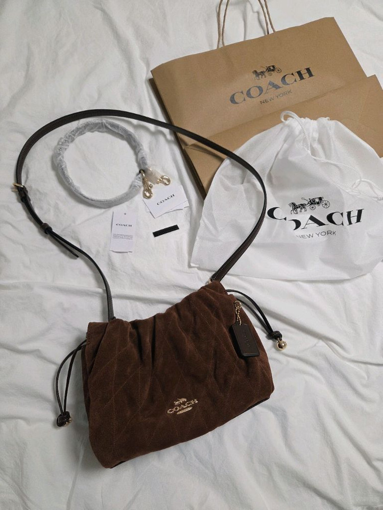 정품 코치)스웨이드 가방_새상품--6