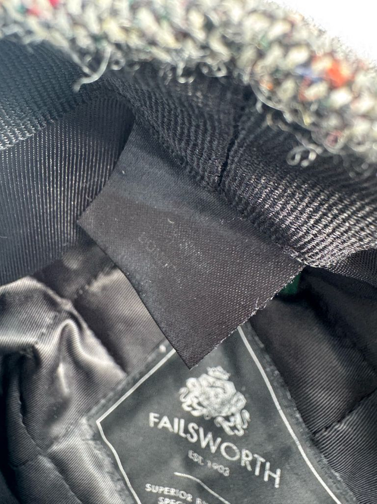 영국 Failsworth Magee 트위드 헌팅캡 58cm 이미지