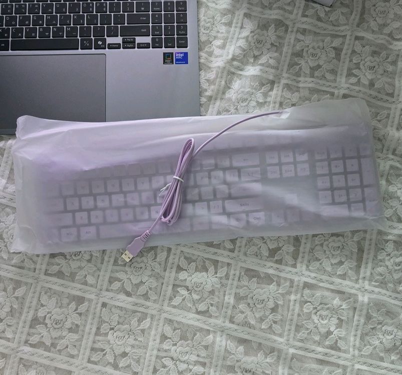 보라 유선 키보드 새상품--1