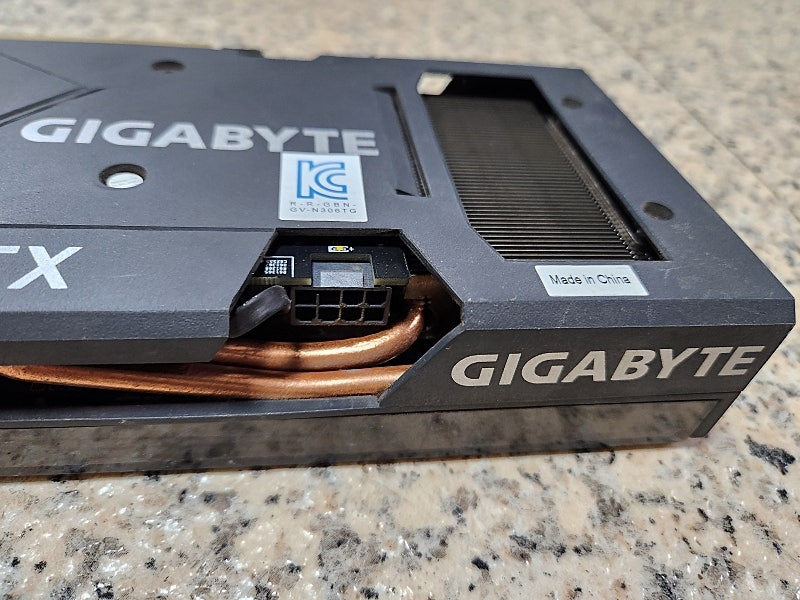 RTX3060Ti 기가바이트 그래픽카드 이미지