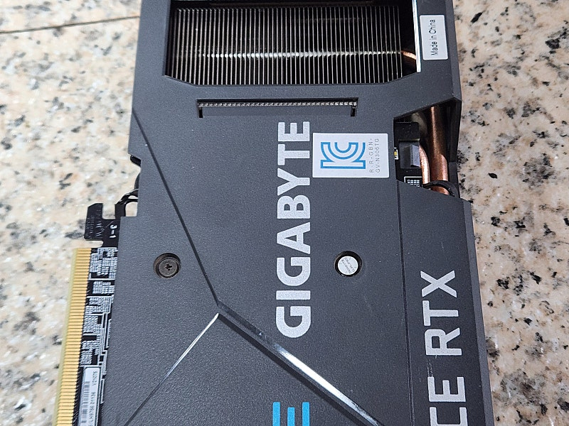 RTX3060Ti 기가바이트 그래픽카드 이미지
