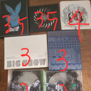 빅뱅 초창기 앨범 이미지