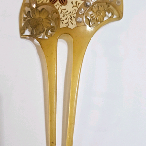 대모 꽃 큐빅 머리꽂이 이미지