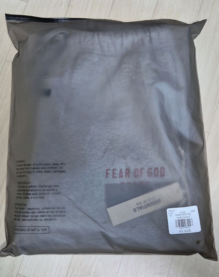 [xs] 피어오브갓 피오갓 에센셜 스테이트 스웻팬츠 그레이 이미지