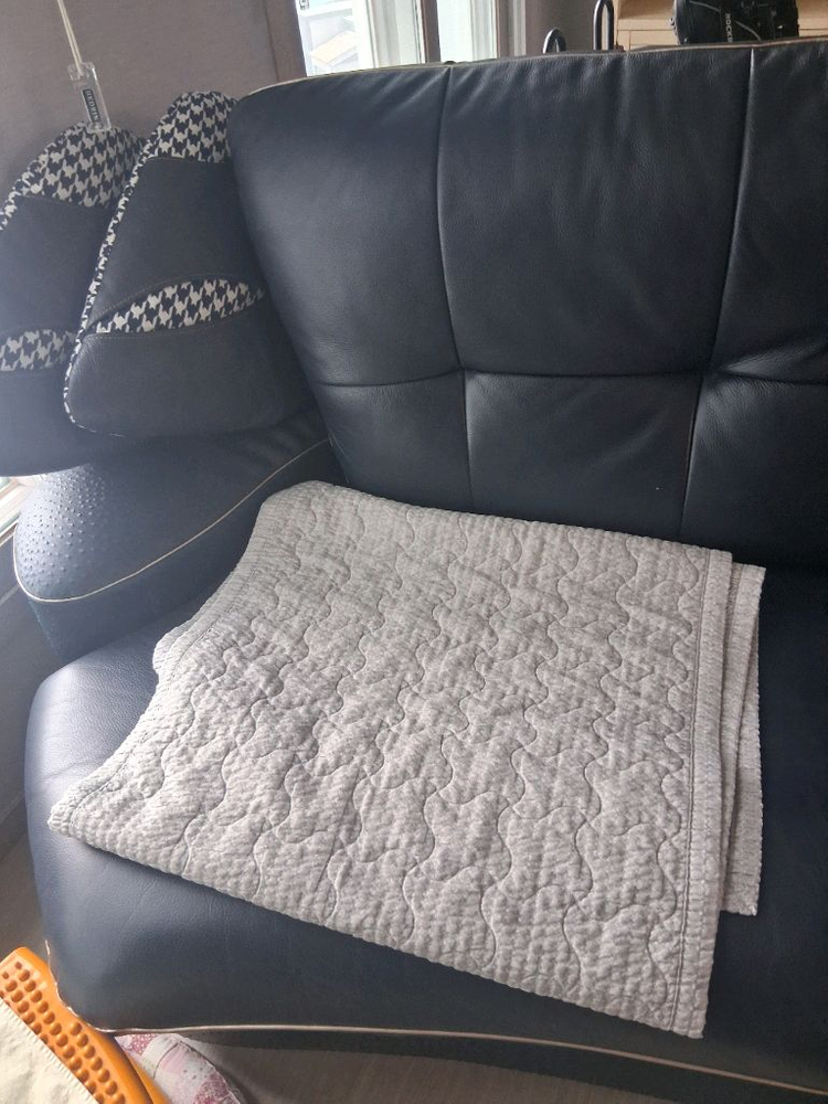 천연가죽 4인용 소파 이미지