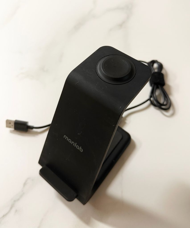 만랩 3in1 무선 충전 거치대 블랙--1