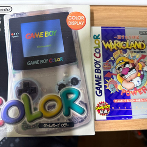 닌텐도 게임보이 컬러 클리어_순정+ 와리오랜드2 이미지
