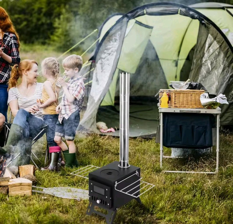 캠핑용 유리화로 화목 난로 - 새상품 이미지