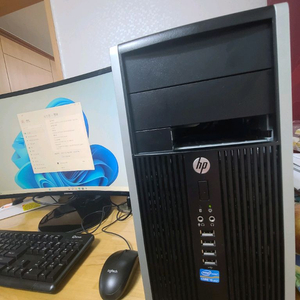 HP i5본체, 삼성 27인치 커브드 모니터 이미지