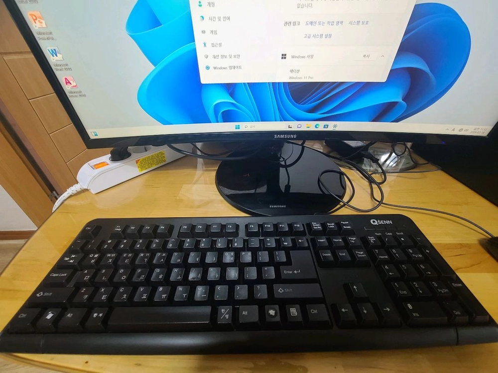 HP i5본체, 삼성 27인치 커브드 모니터 이미지