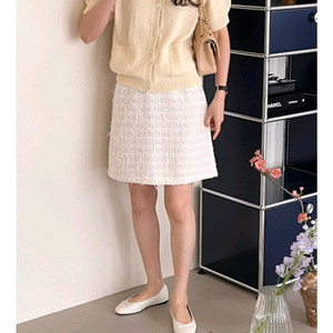 보웬 트위드 스커트