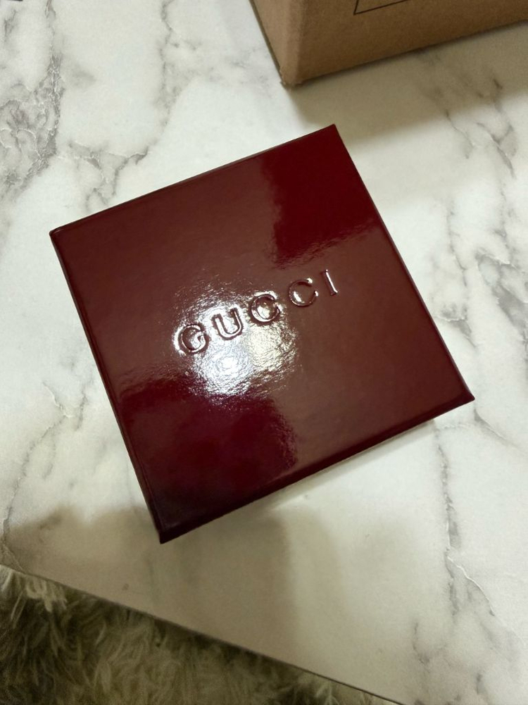 인터로킹 G 와이드 링 블랙 실버(23호) 새상품--5