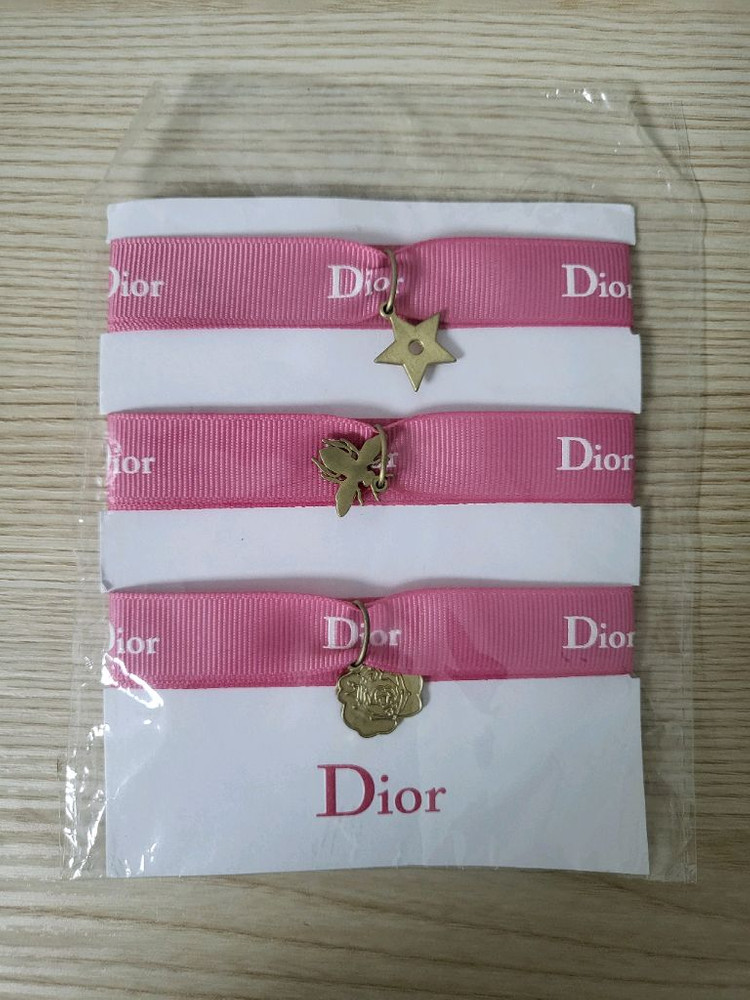 정품) 디올 핑크 팔찌 브레이슬릿 (코스메틱) 이미지