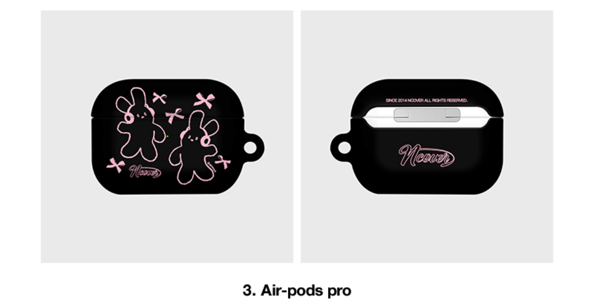 앤커버 DOODLE RABBIT 에어팟 프로 케이스 이미지