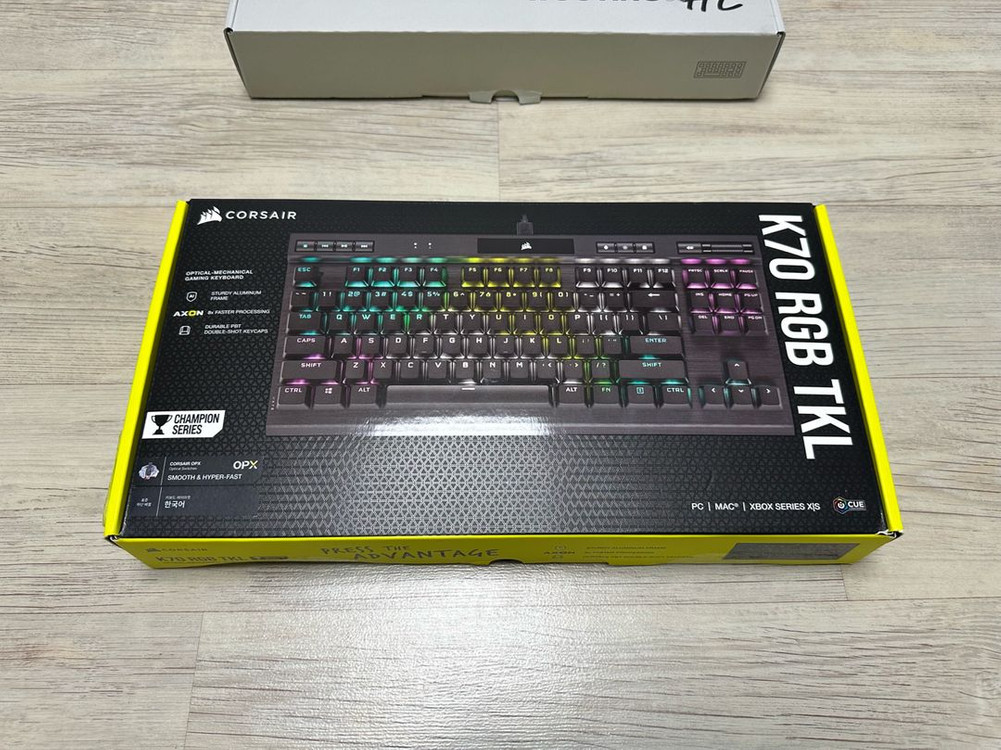 커세어 K70 RGB TKL OPX 광축 판매합니다. 이미지