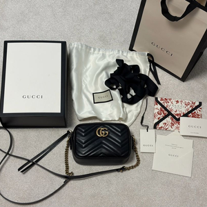 구찌 마몬트 마틀라세 미니 체인 크로스백 (448065) 이미지