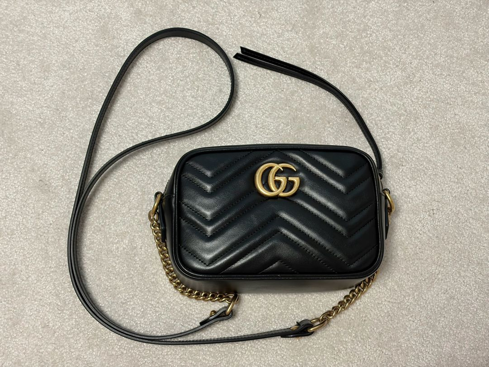 구찌 마몬트 마틀라세 미니 체인 크로스백 (448065) 이미지