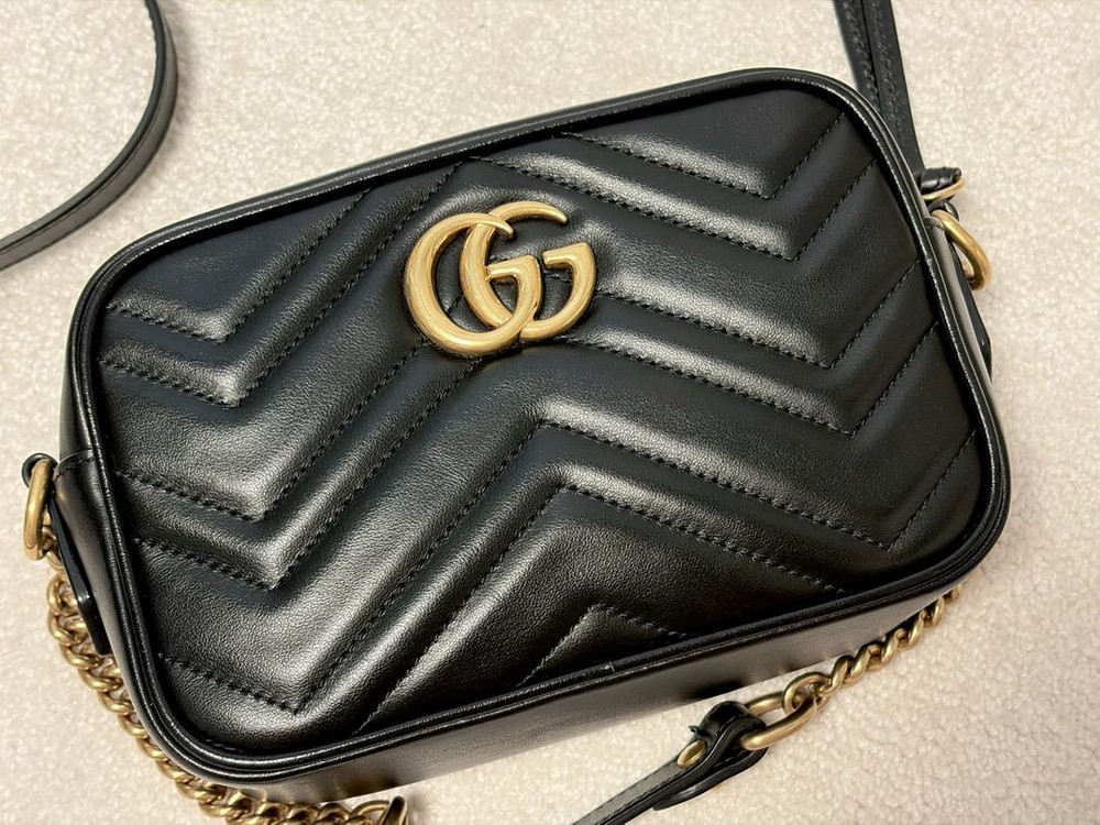 구찌 마몬트 마틀라세 미니 체인 크로스백 (448065) 이미지