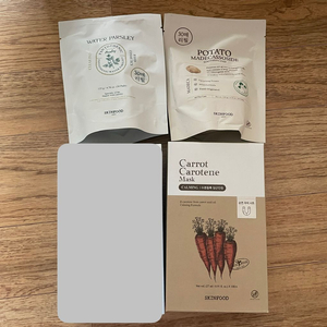 스킨푸드 캐롯 카로틴 당근 마스크팩 포테이토 마데카소사이드 워터파슬리 리필 30매 감자 미나리