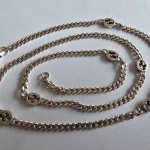 명품디쟌 심플한 은목걸이 이미지