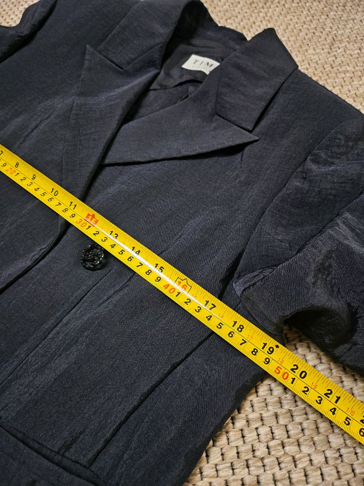 TIME 타임 블랙 크롭 블레이저 정가 625000원 텍달린 새상품 파격할인 이미지