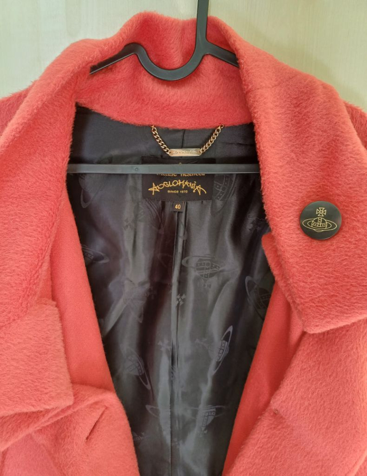 정품)비비안웨스트우드 알파카 코트--4