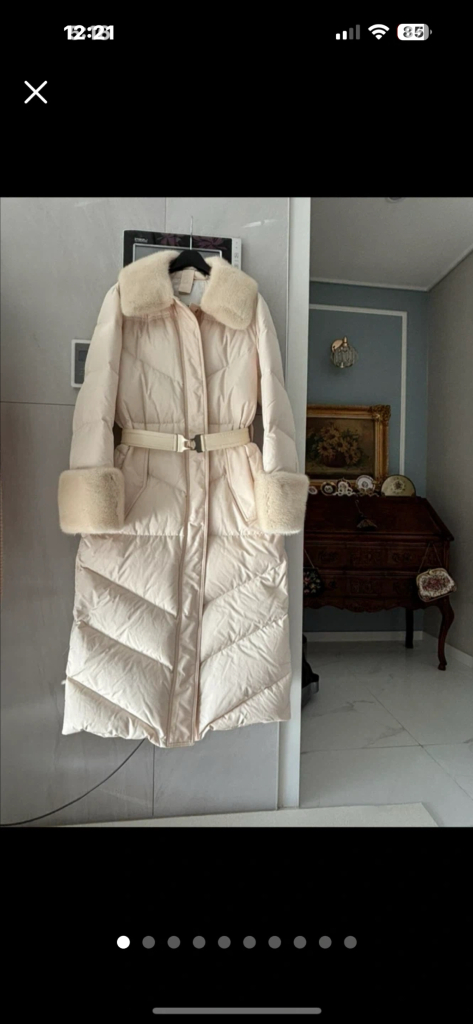 오브제 밍크구스다운 롱패딩 이미지