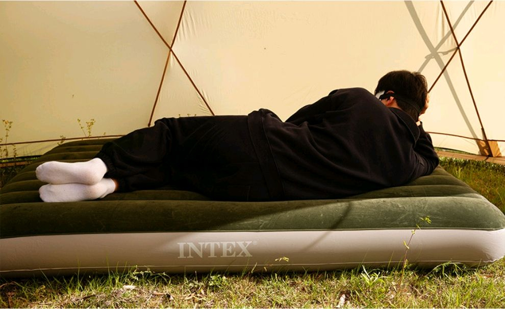 [쿠션증정]에어 매트리스 휴대용 차박 캠핑 매트 침대--7