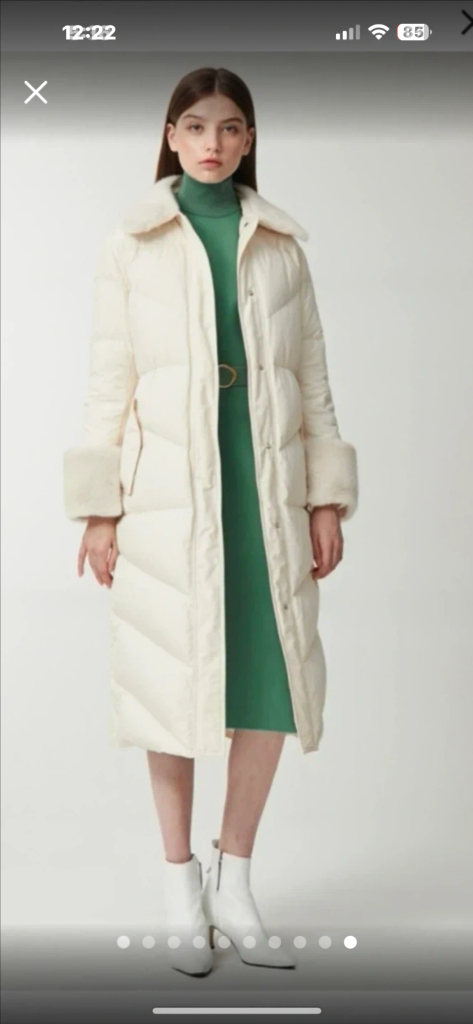 오브제 밍크구스다운 롱패딩 이미지