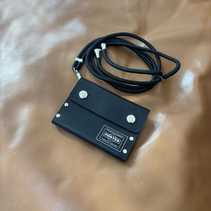 PORTER 포터 스터드 카드 케이스 지갑 블랙 (스트랩 포함) 이미지