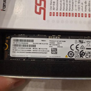 삼성 PM9A1 pcle 4.0 nvme ssd 1tb 판매합니다!