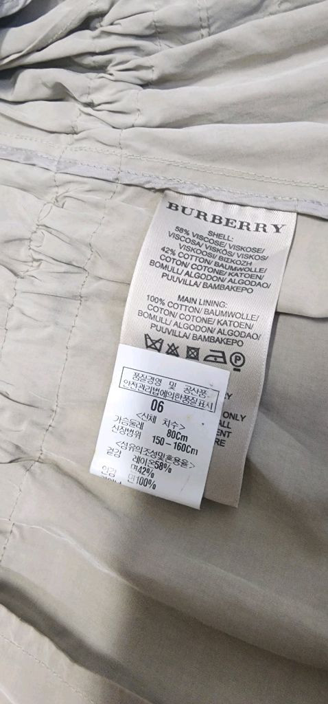 버버리 BURBERRY 여성 사파리코트 66~--7