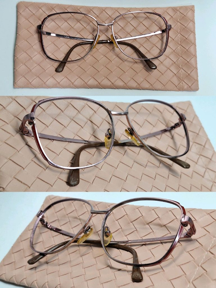 00s 일본 빈티지 CAMIL 여성용 핑크 티타늄 안경테 56mm 레트로 클래식 앤틱 y2k 수입 패션 아이웨어--2