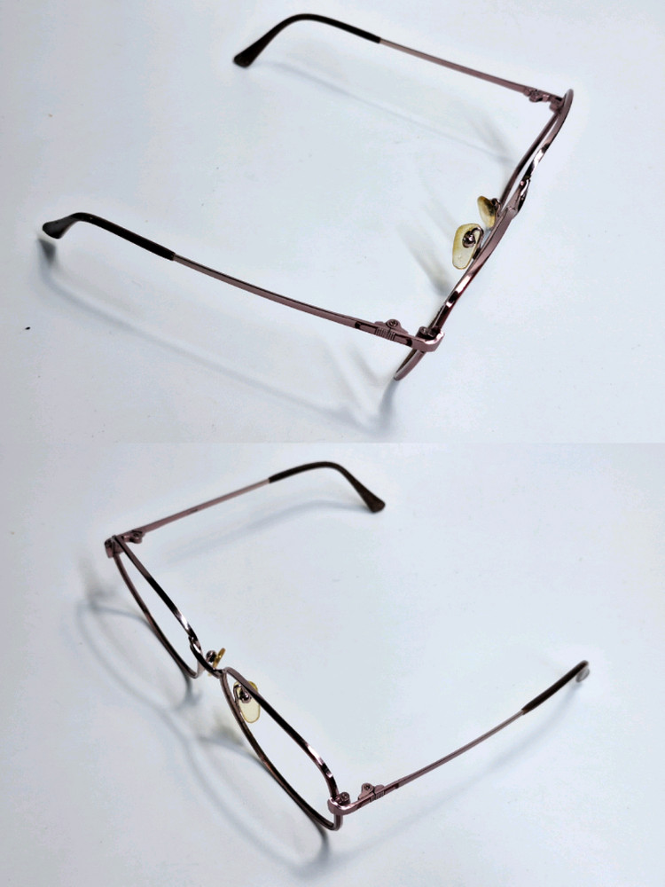 00s 일본 빈티지 CAMIL 여성용 핑크 티타늄 안경테 56mm 레트로 클래식 앤틱 y2k 수입 패션 아이웨어--4