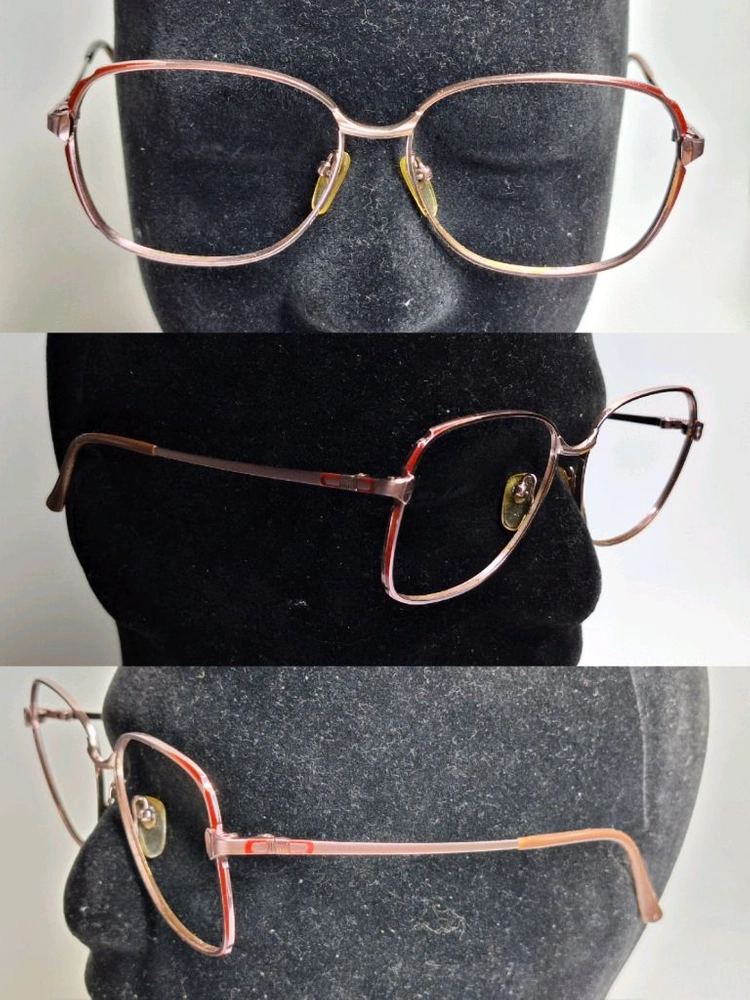 00s 일본 빈티지 CAMIL 여성용 핑크 티타늄 안경테 56mm 레트로 클래식 앤틱 y2k 수입 패션 아이웨어 이미지