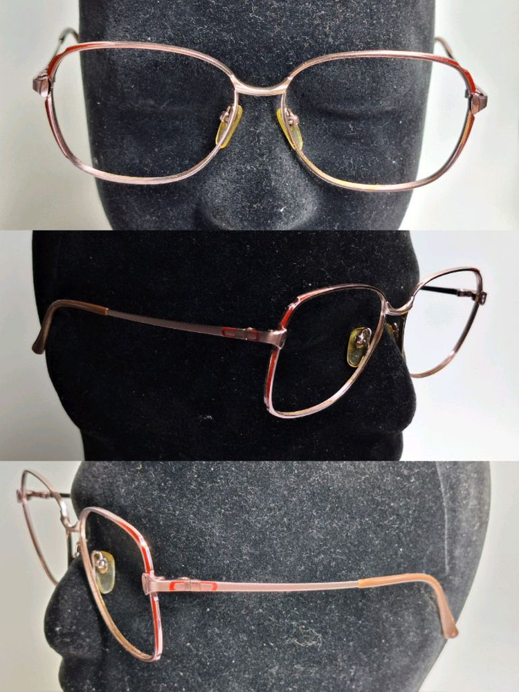 00s 일본 빈티지 CAMIL 여성용 핑크 티타늄 안경테 56mm 레트로 클래식 앤틱 y2k 수입 패션 아이웨어--5