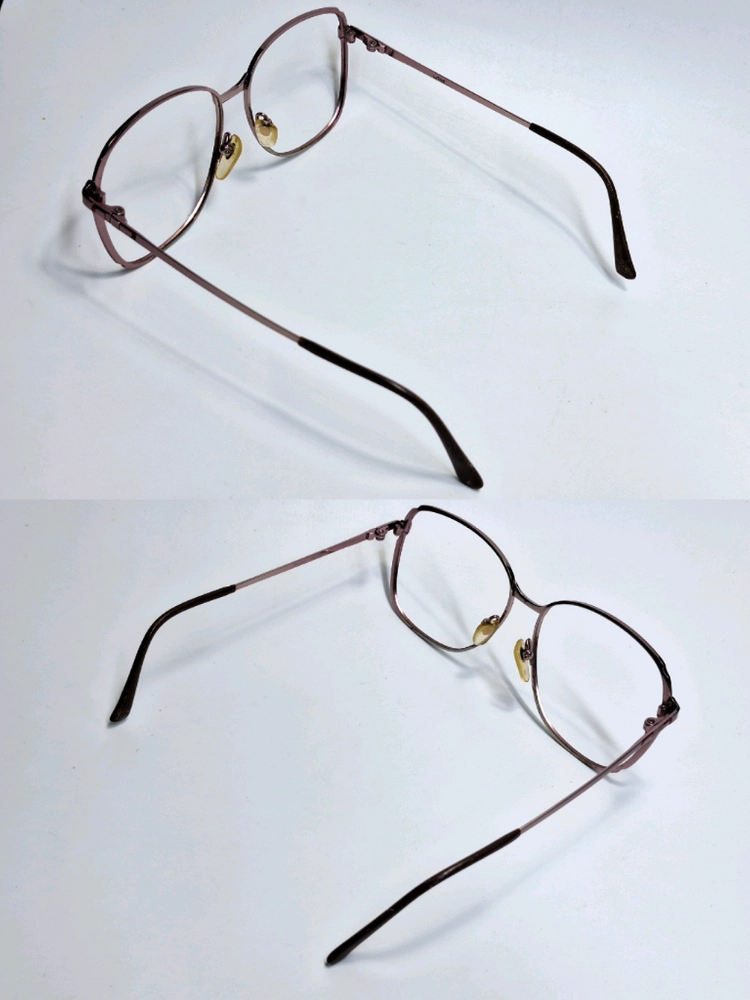00s 일본 빈티지 CAMIL 여성용 핑크 티타늄 안경테 56mm 레트로 클래식 앤틱 y2k 수입 패션 아이웨어 이미지