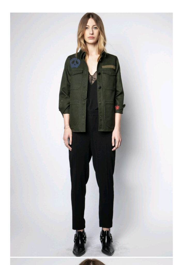 쟈딕앤볼테르 카키 테클야상 55~66--2