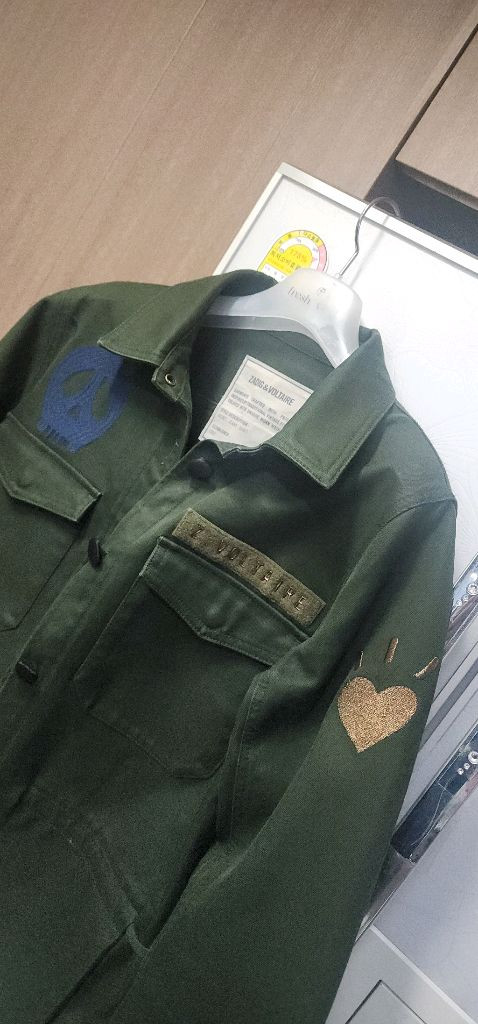 쟈딕앤볼테르 카키 테클야상 55~66--8