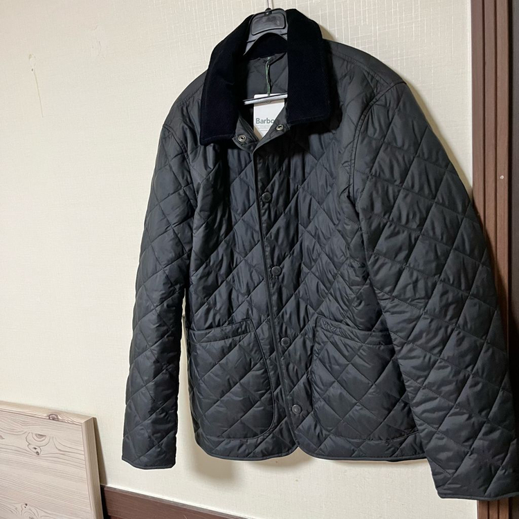 [새상품] 바버 린드필드 퀼팅 자켓 블랙 S사이즈 이미지
