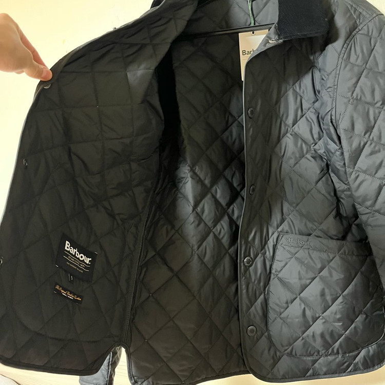 [새상품] 바버 린드필드 퀼팅 자켓 블랙 S사이즈 이미지