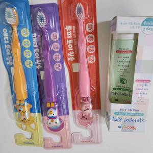 유아 칫솔 3개 + YEOCMOM 치약 세트