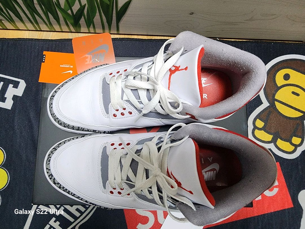 나이키 에어 조던 3 레트로 파이어 레드 275mm--2