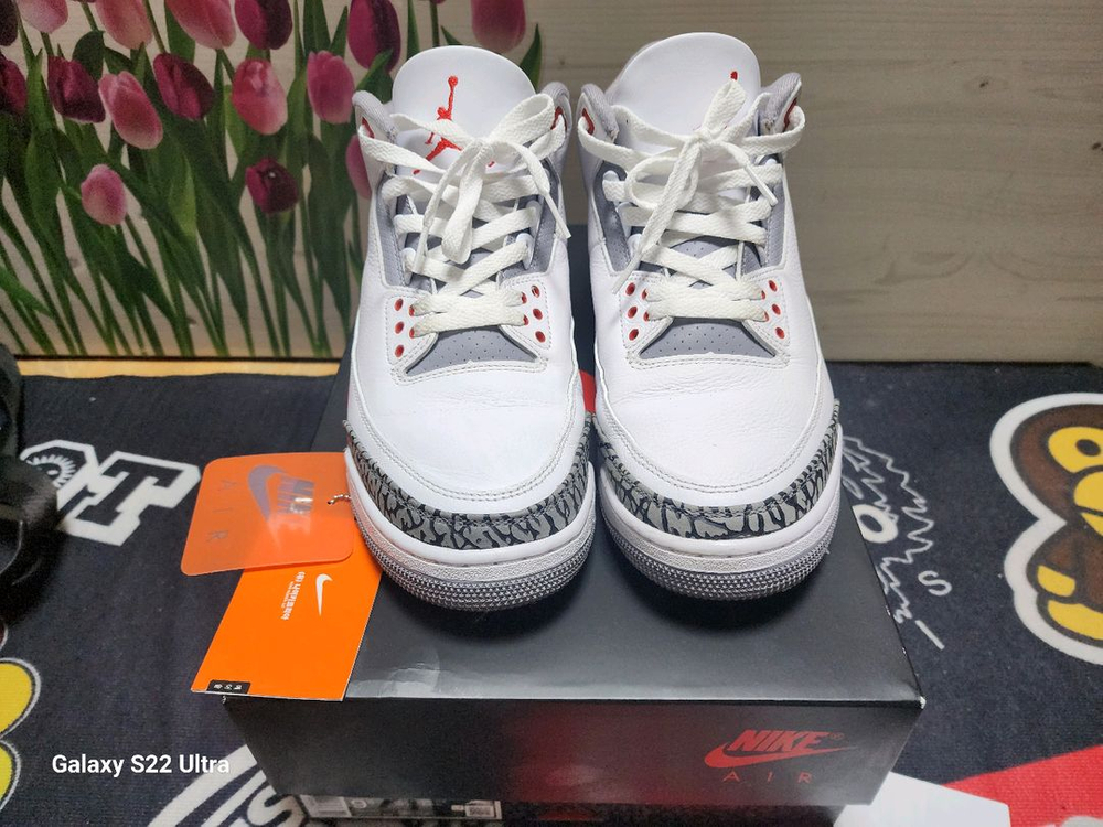 나이키 에어 조던 3 레트로 파이어 레드 275mm--4